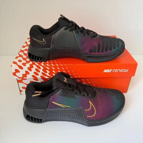 Nike Metcon 9 Premium Women's Training Shoes Size 7.5 Black/Fireberry FB7151-001 - Picture 10 of 13